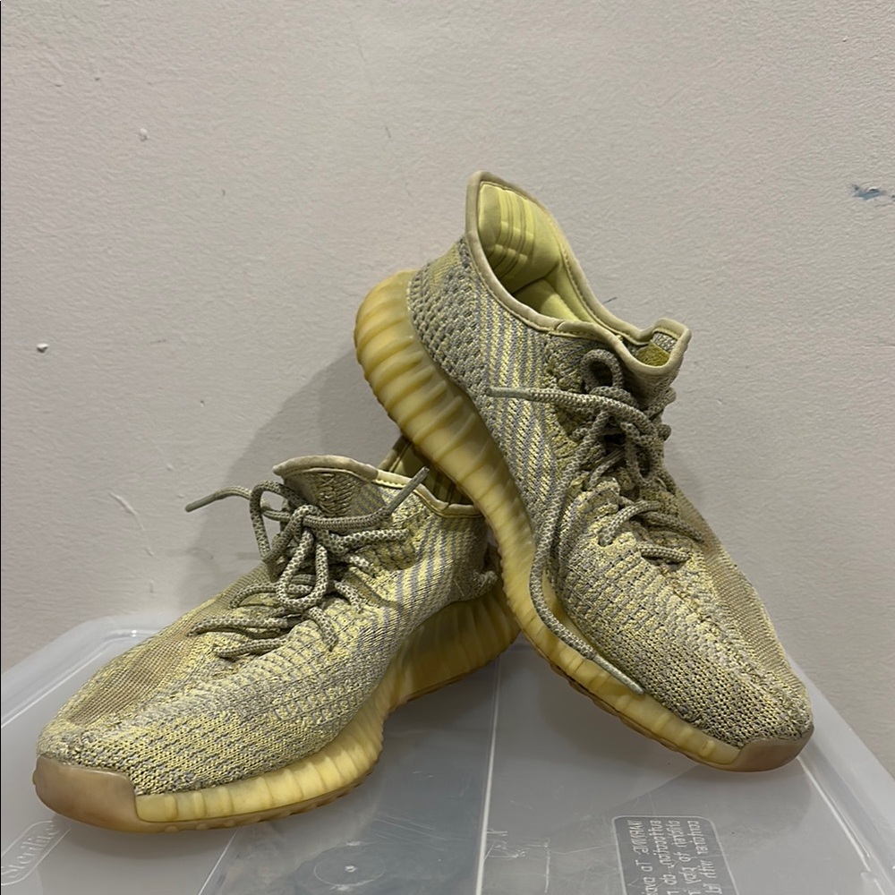 Yeezys Yellow Knit Sneakers